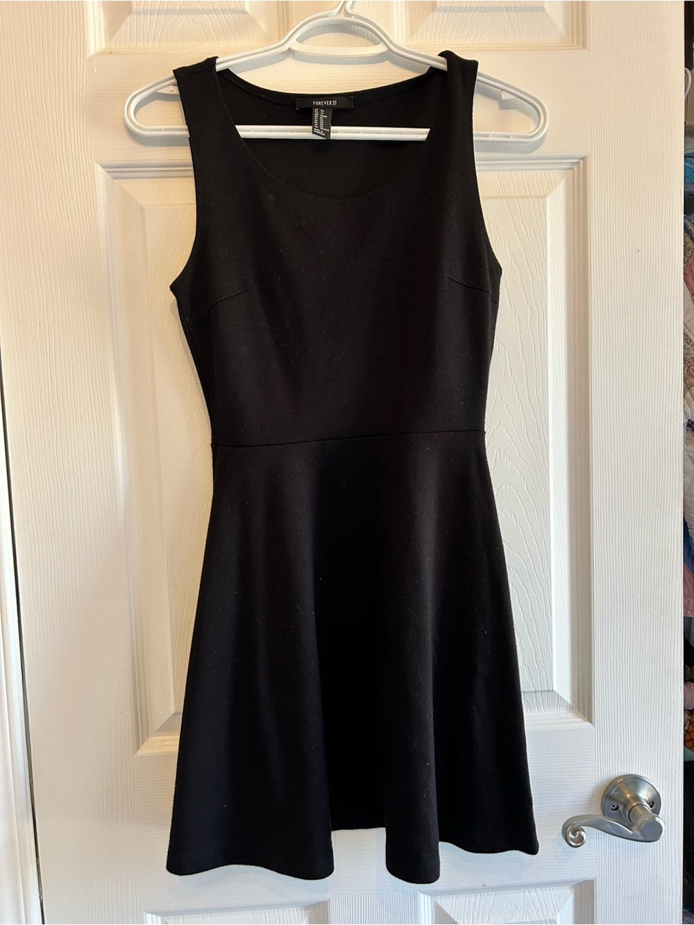 Forever 21 Black Sleeveless Fit-and-Flare Dress